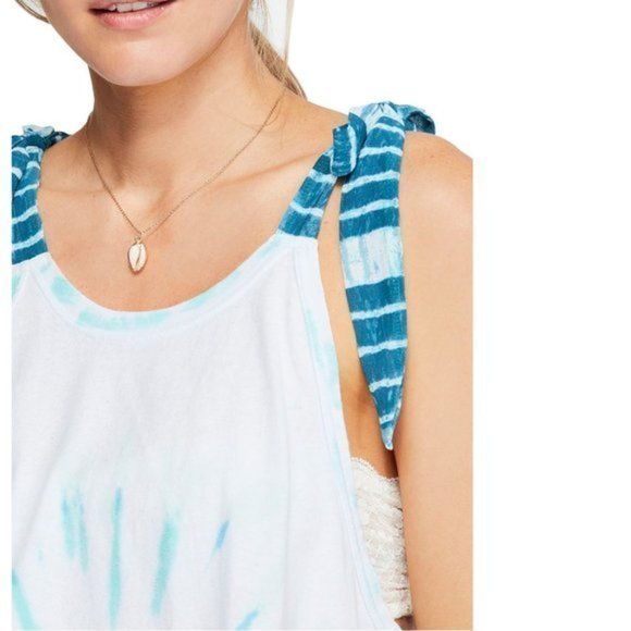 Free People Ocean Breeze Koa Tank Top. S, M - Picture 3 of 9